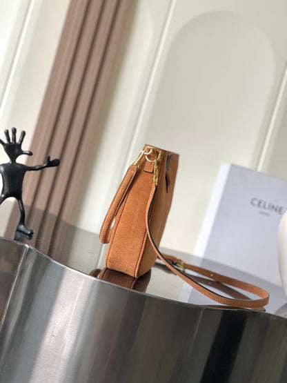 Celine Camille 16 Soft Bag in Suede Calfskin