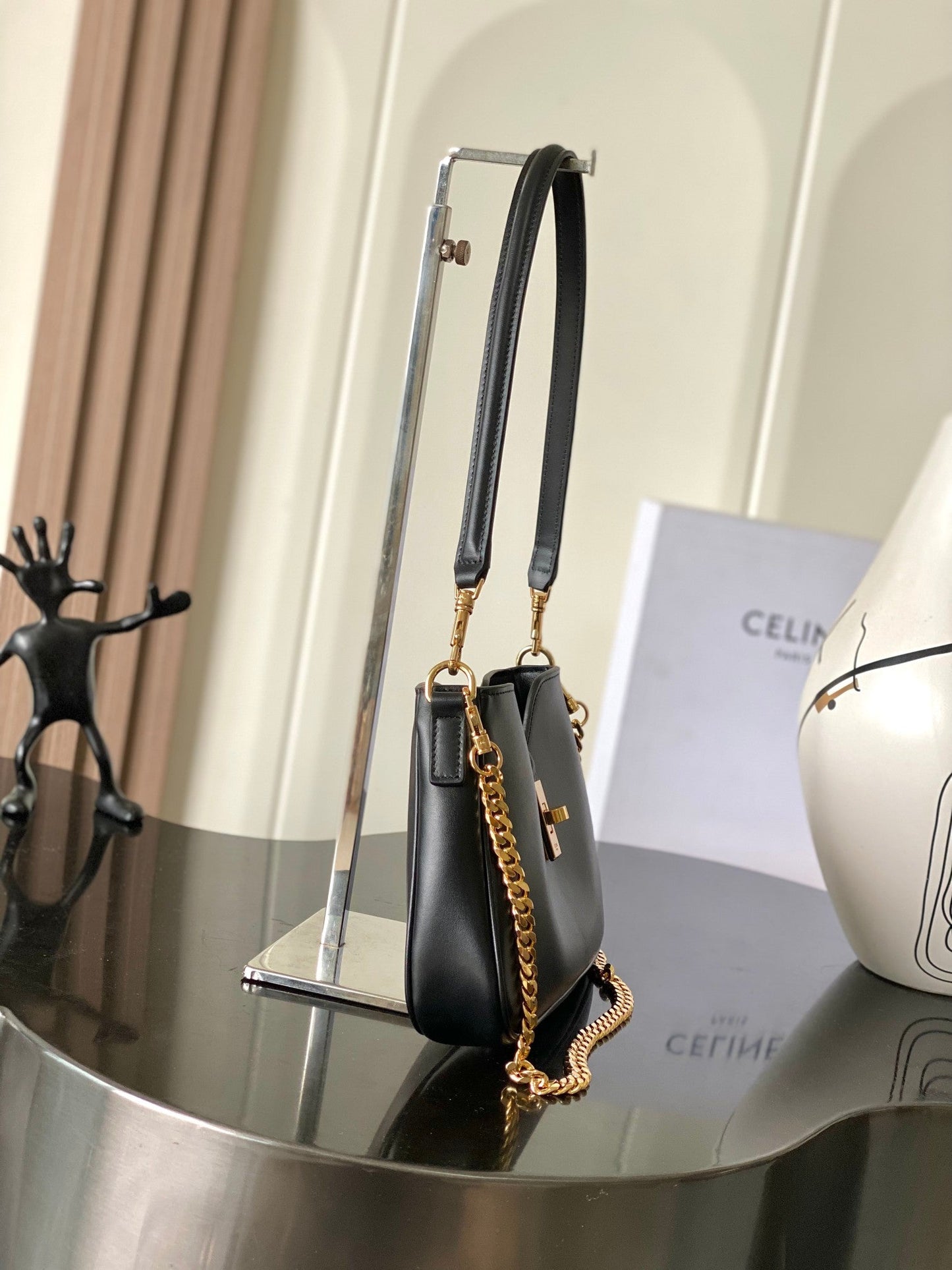 Celine Camille 16 Soft Bag with Chain in Smooth Calfskin