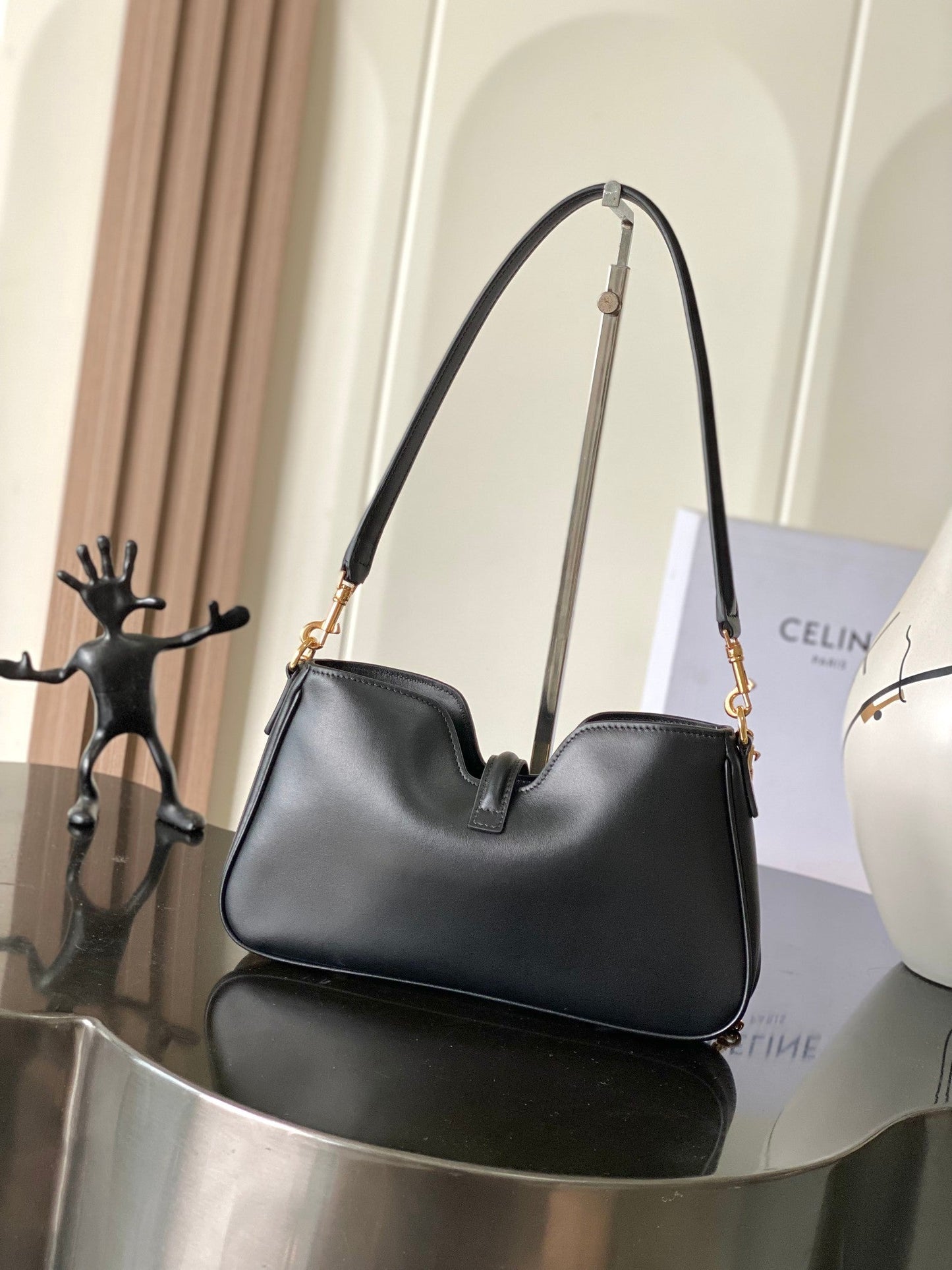 Celine Camille 16 Soft Bag with Chain in Smooth Calfskin