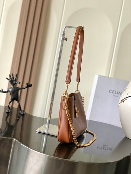 Celine Camille 16 Soft Bag with Chain in Smooth Calfskin