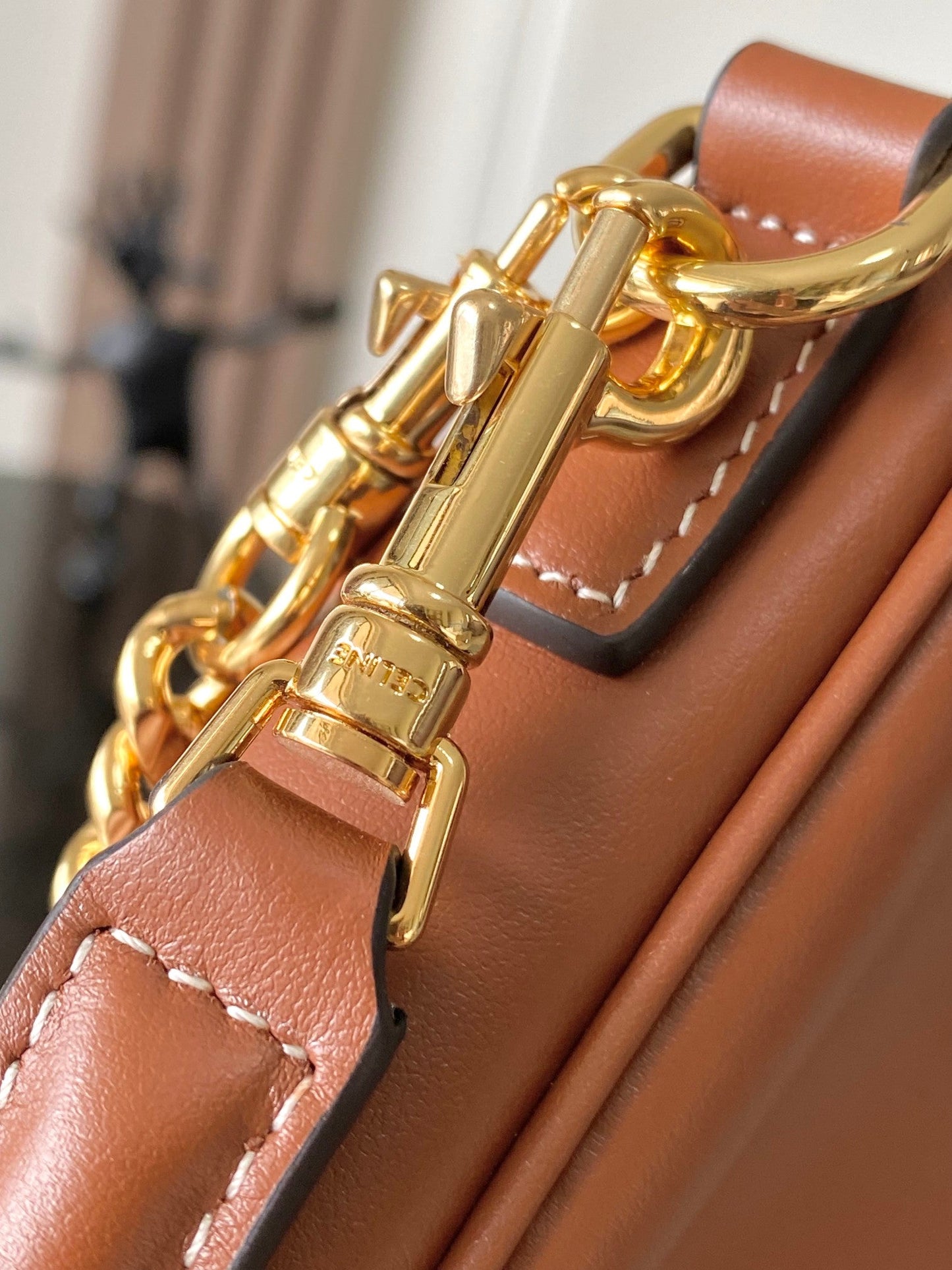 Celine Camille 16 Soft Bag with Chain in Smooth Calfskin
