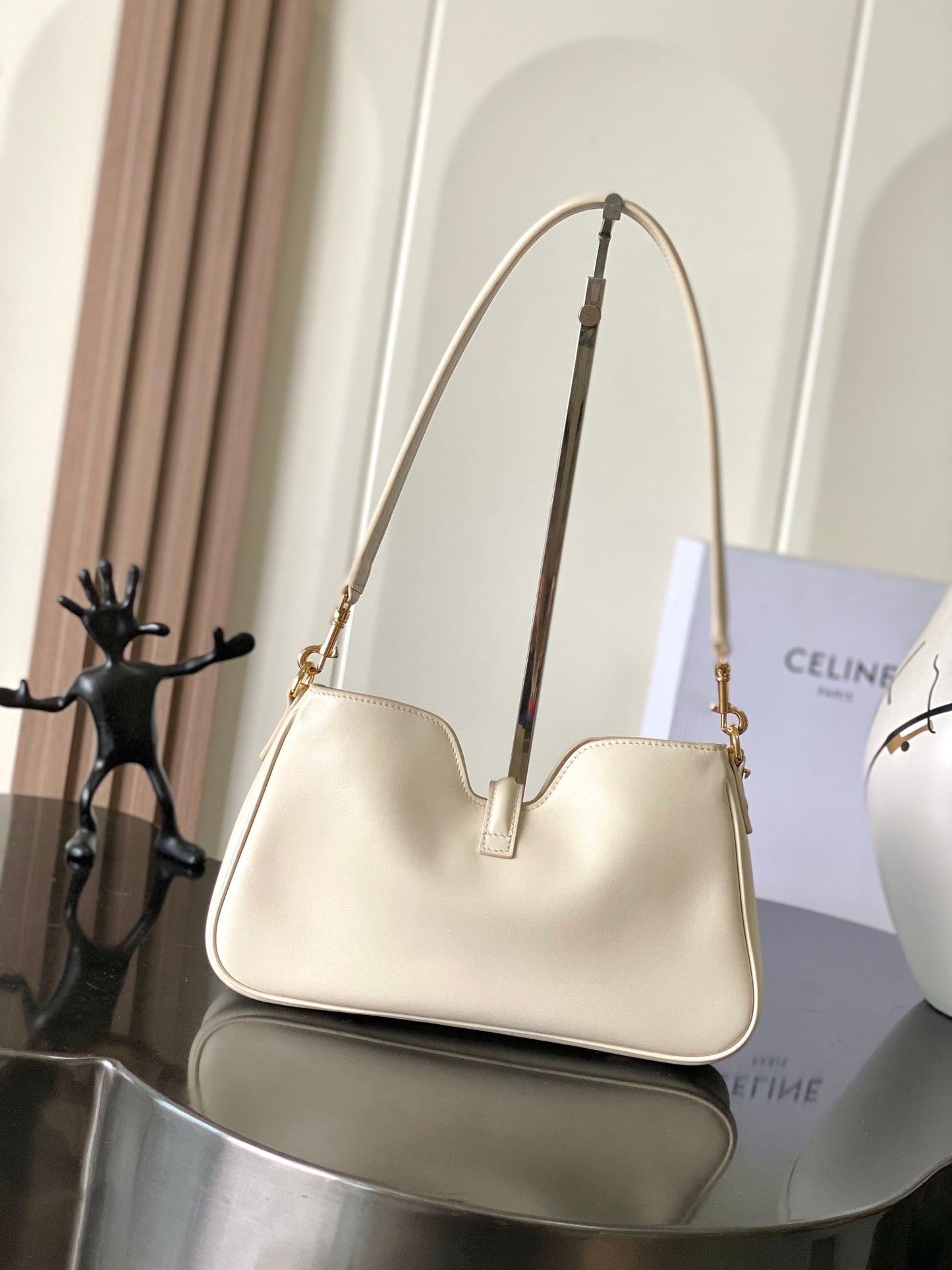 Celine Camille 16 Soft Bag with Chain in Smooth Calfskin