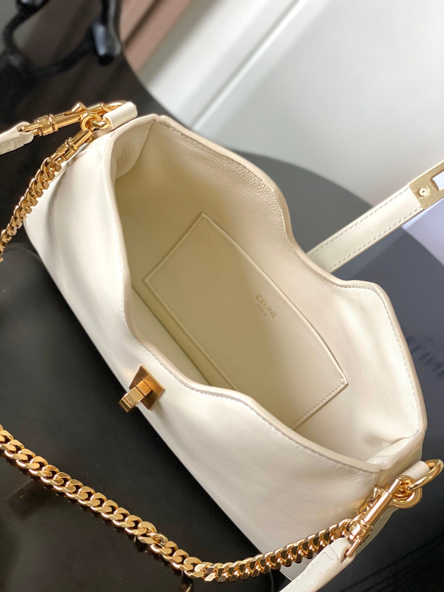 Celine Camille 16 Soft Bag with Chain in Smooth Calfskin