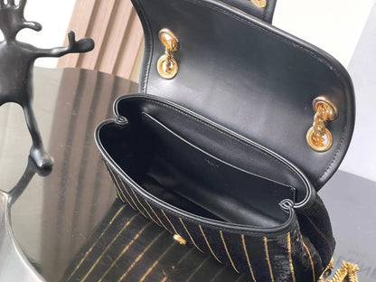 Celine Victoire in Striped Sequins Mini Bag