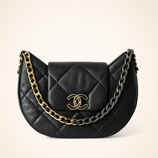 Chanel 19 Hobo Bag Black