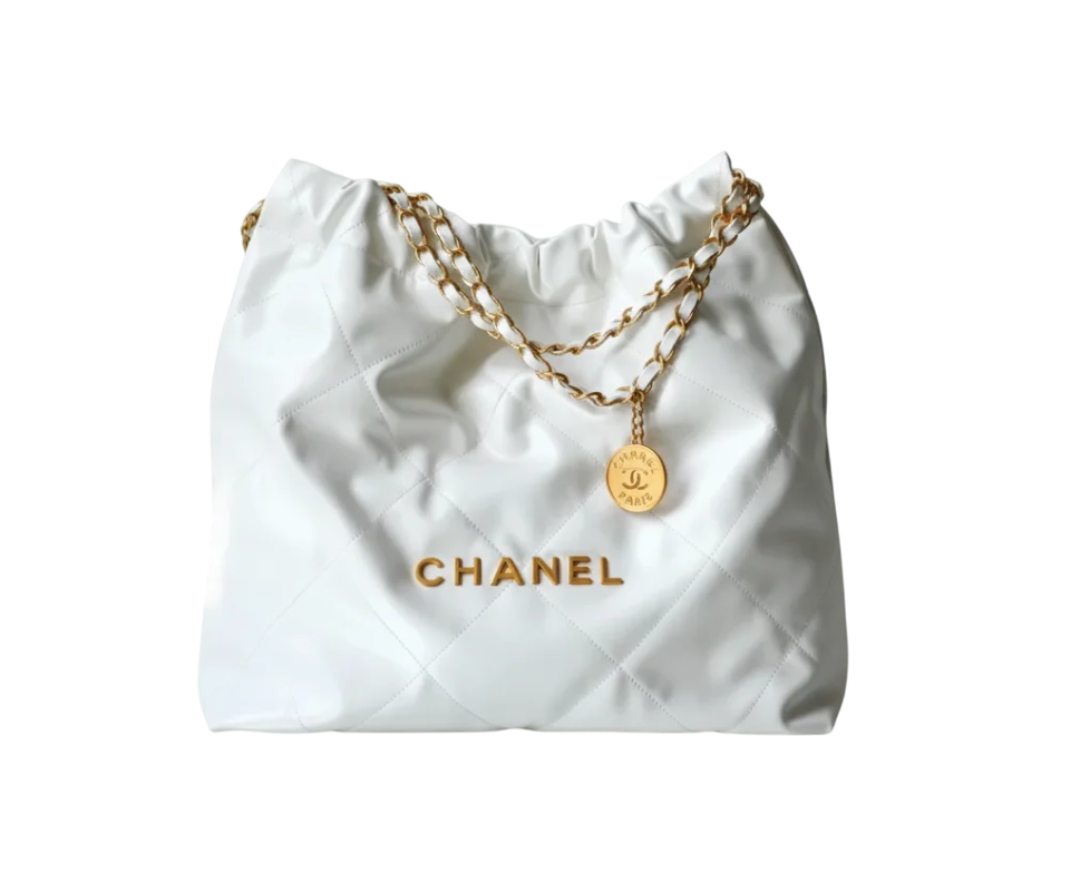 Chanel 22 Handbag White