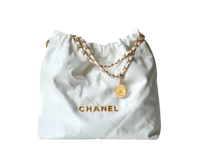 Chanel 22 Handbag White