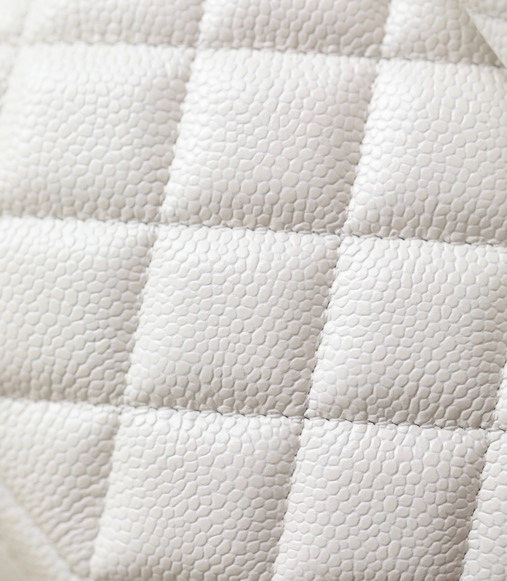 CHANEL 24C Matelassé Backpack White