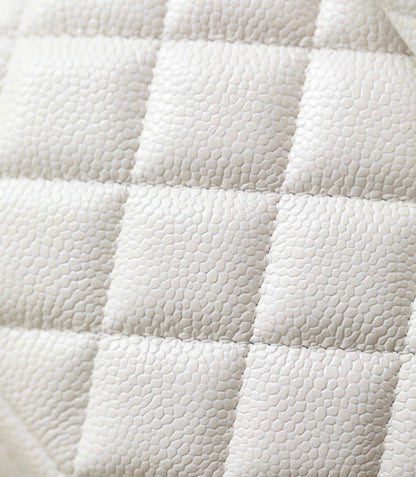 CHANEL 24C Matelassé Backpack White