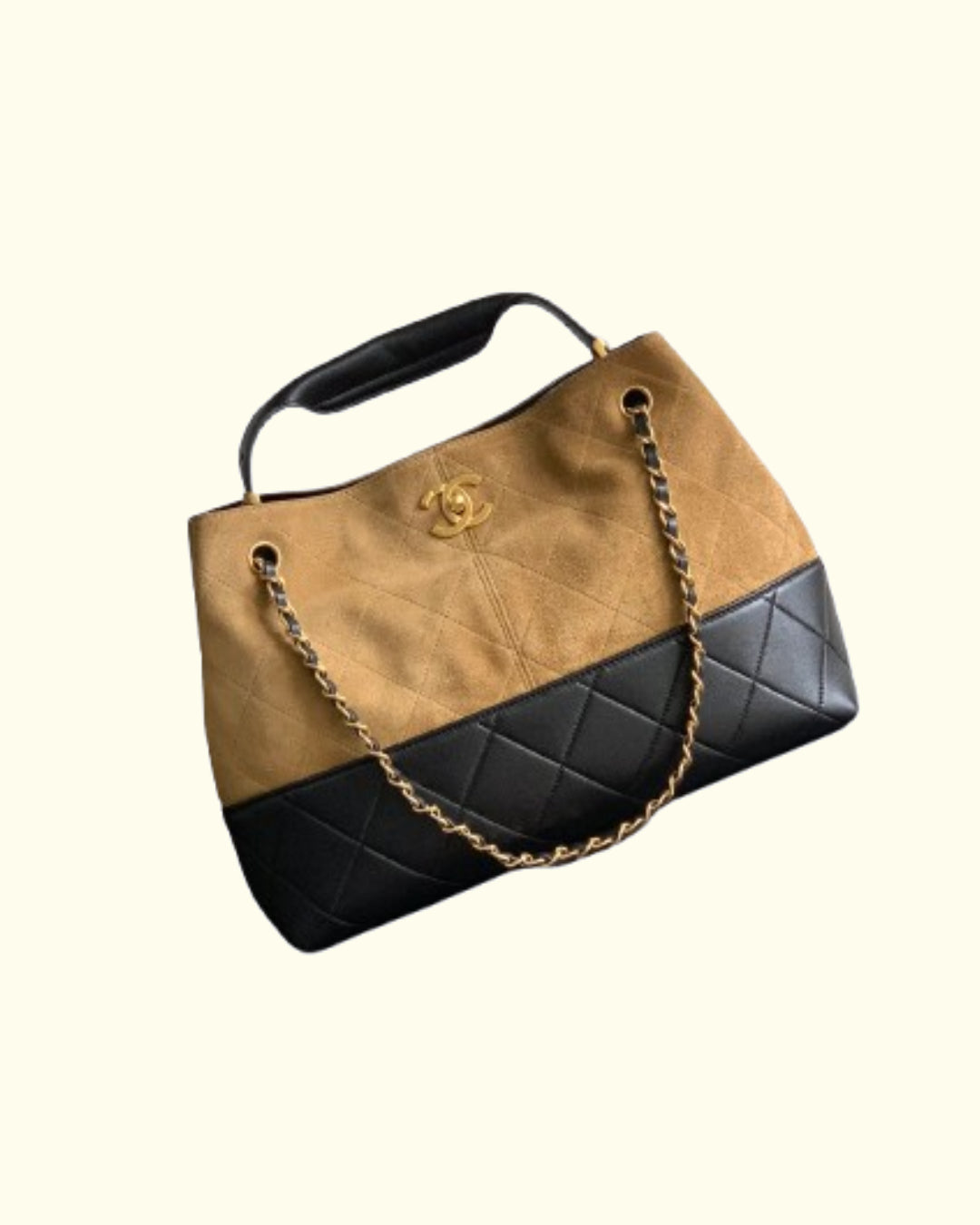 Chanel 25A Suede Shopping Bag