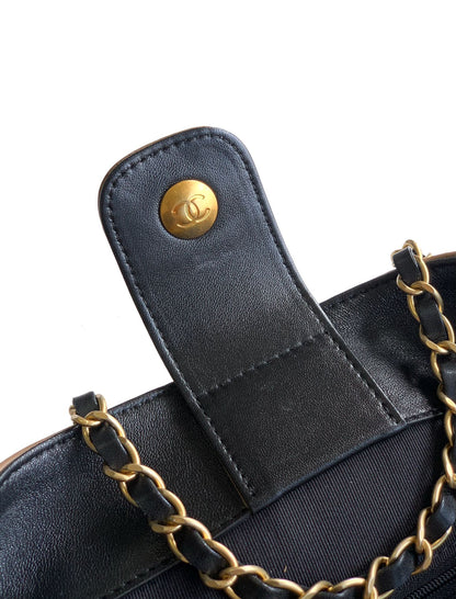 Chanel 25A Suede Shopping Bag