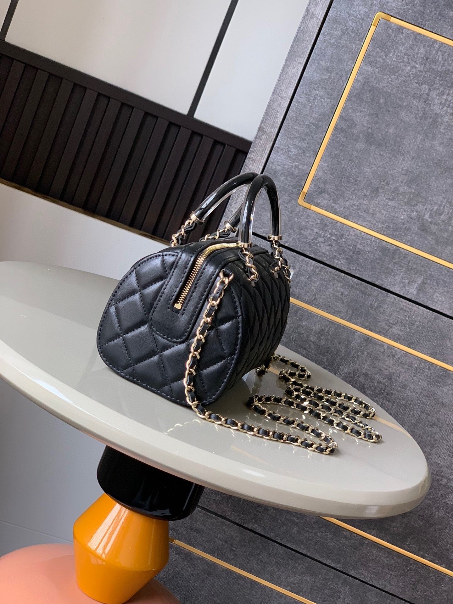 Chanel Mini Bowling Bag Black