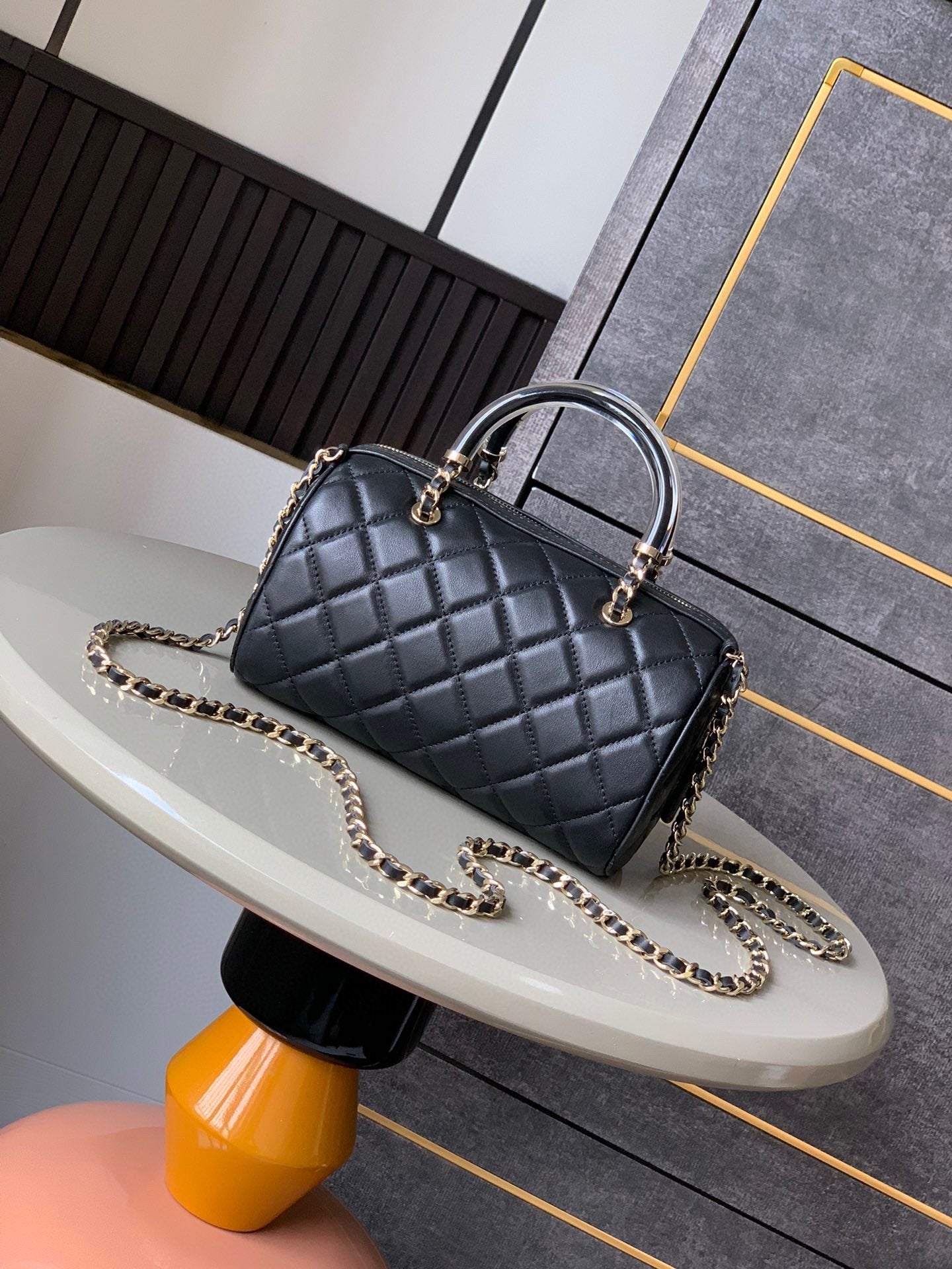 Chanel Mini Bowling Bag Black