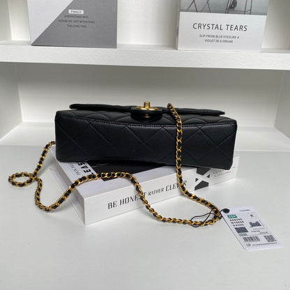 Chanel 25P Pearl Handle Shoulder Bag - Black