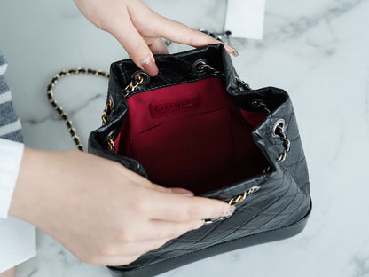 Chanel Gabrielle Drawstring Backpack – Black