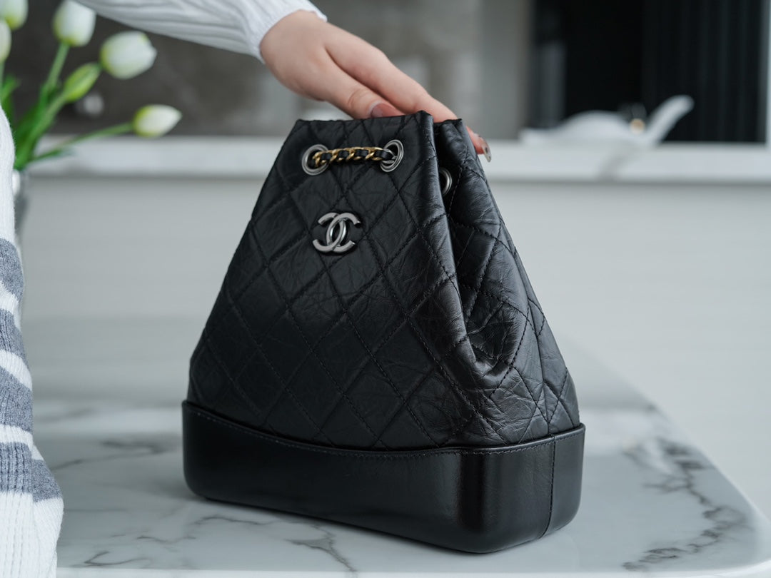 Chanel Gabrielle Drawstring Backpack – Black