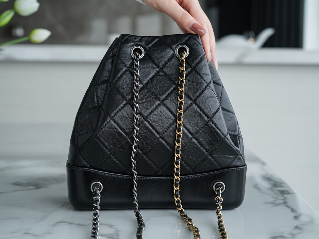 Chanel Gabrielle Drawstring Backpack – Black