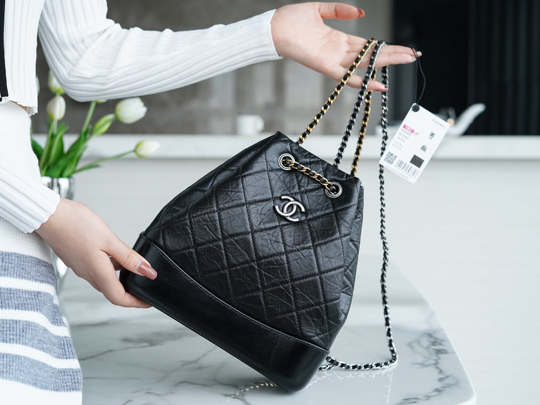 Chanel Gabrielle Drawstring Backpack – Black