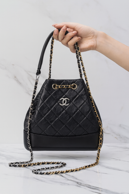 Chanel Gabrielle Drawstring Backpack – Black