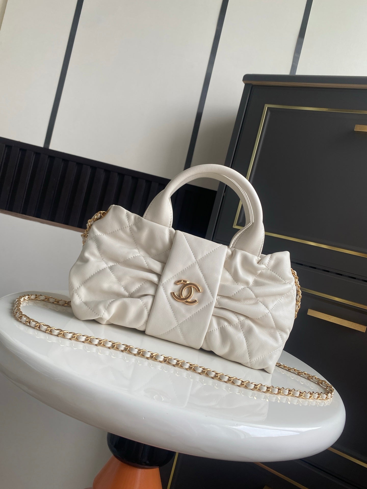 Chanel Bow Top Handle Bag