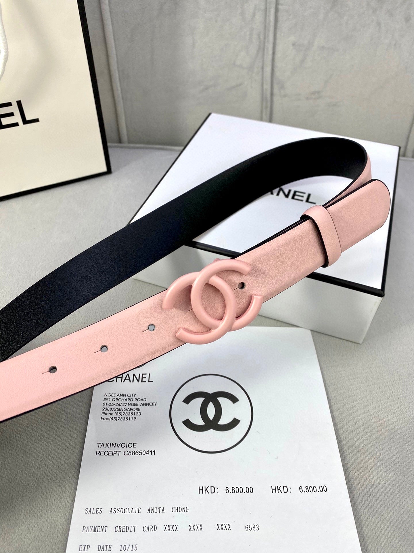 Chanel CC Logo Belt