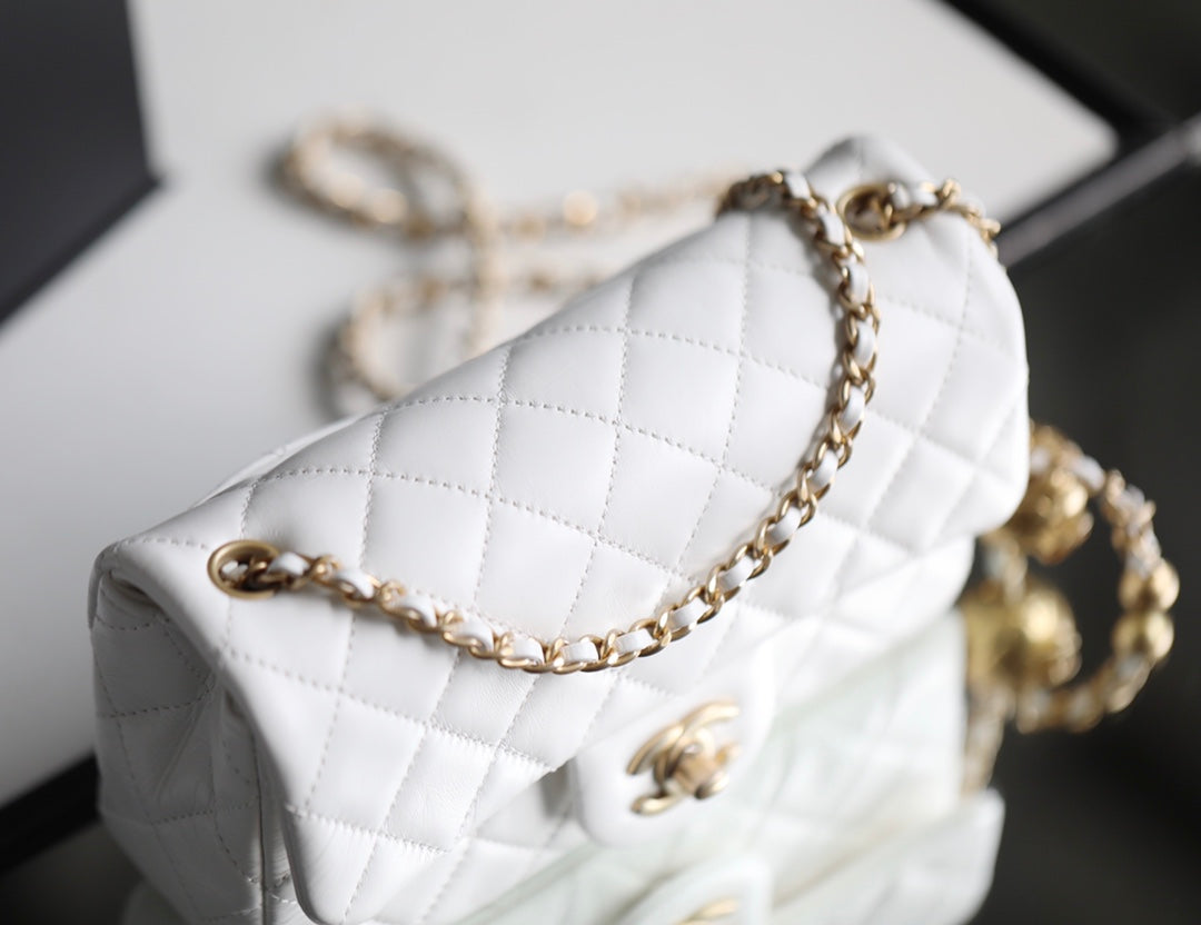 Chanel Classic Flap Bag White