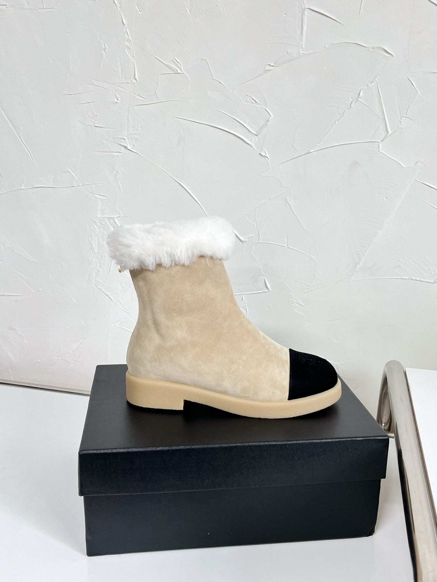 Chanel Furry Snow Boots