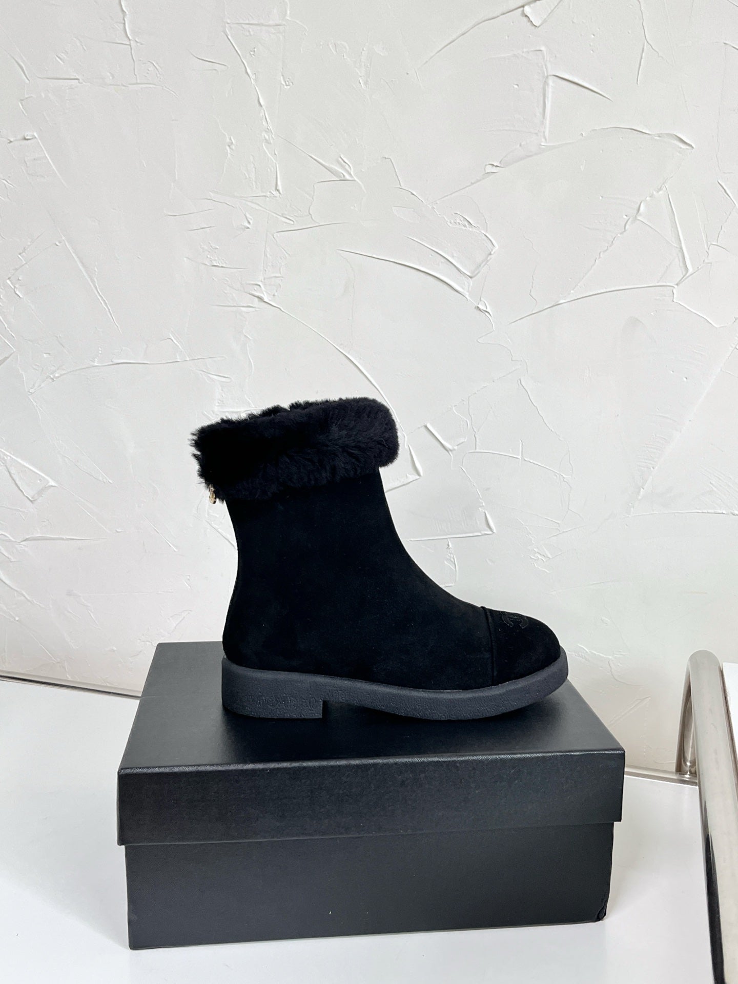 Chanel Furry Snow Boots