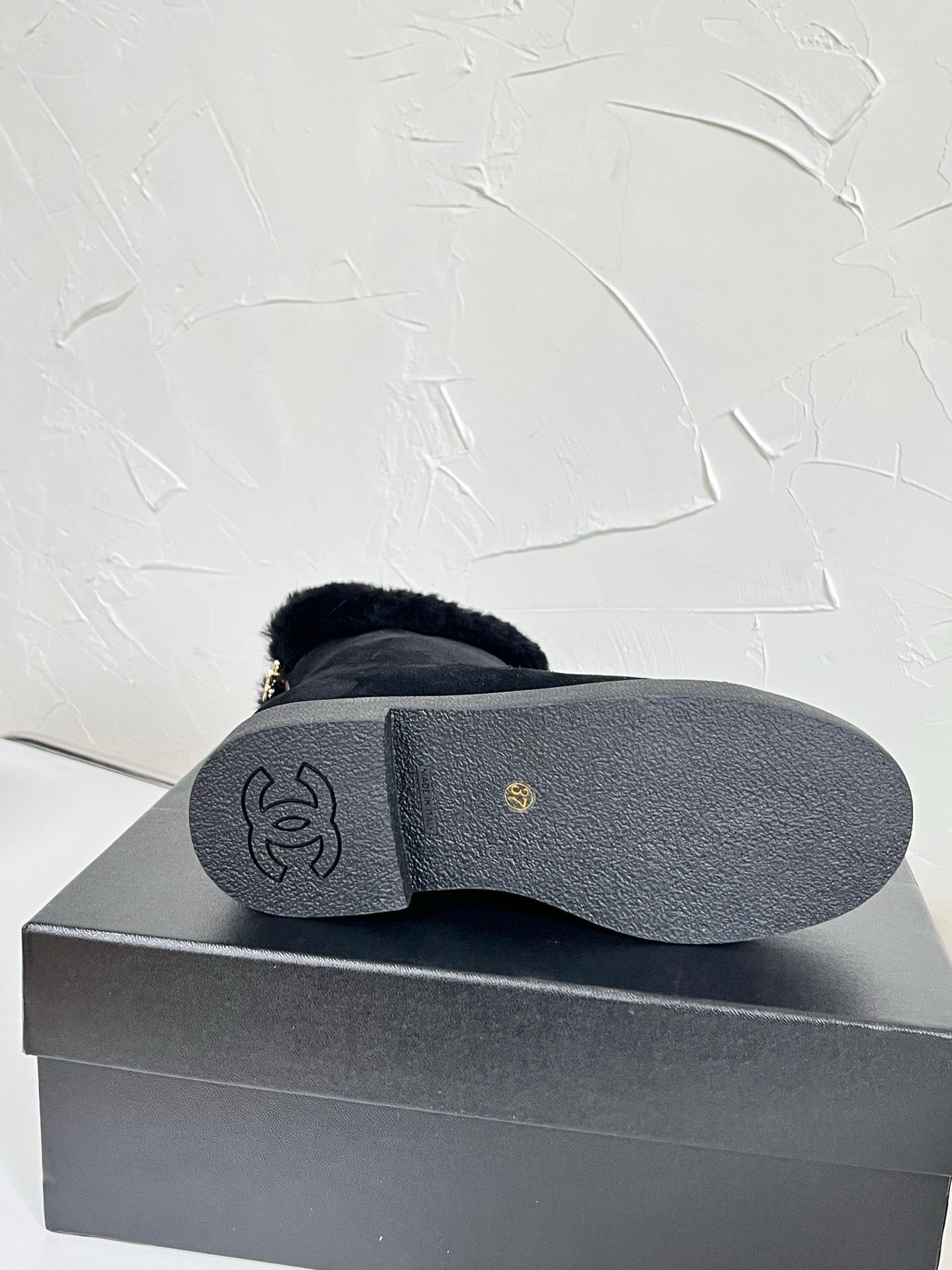 Chanel Furry Snow Boots