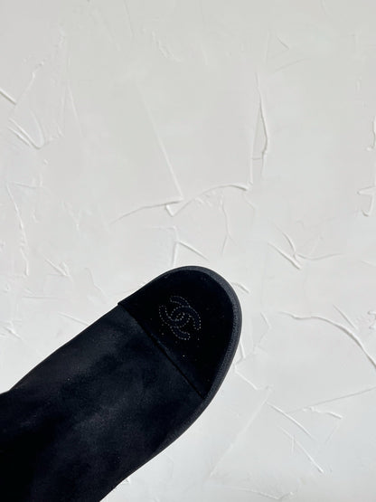 Chanel Furry Snow Boots