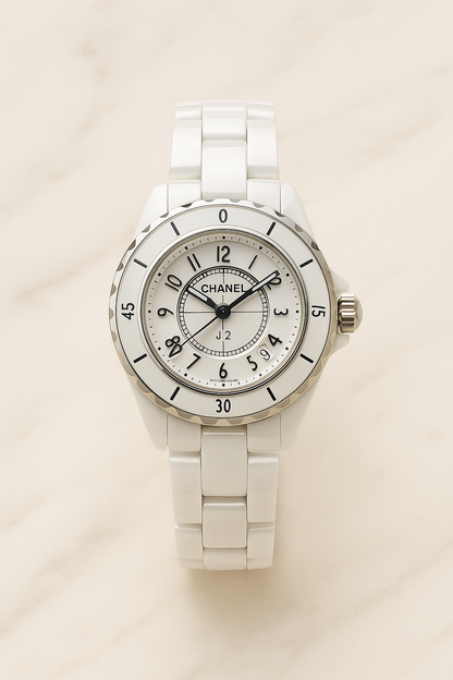 Chanel J12 White Ceramic Automatic Watch (Non-Diamond Version)