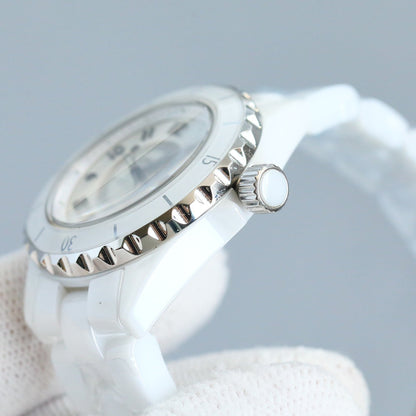 Chanel J12 White Ceramic Automatic Watch (Non-Diamond Version)