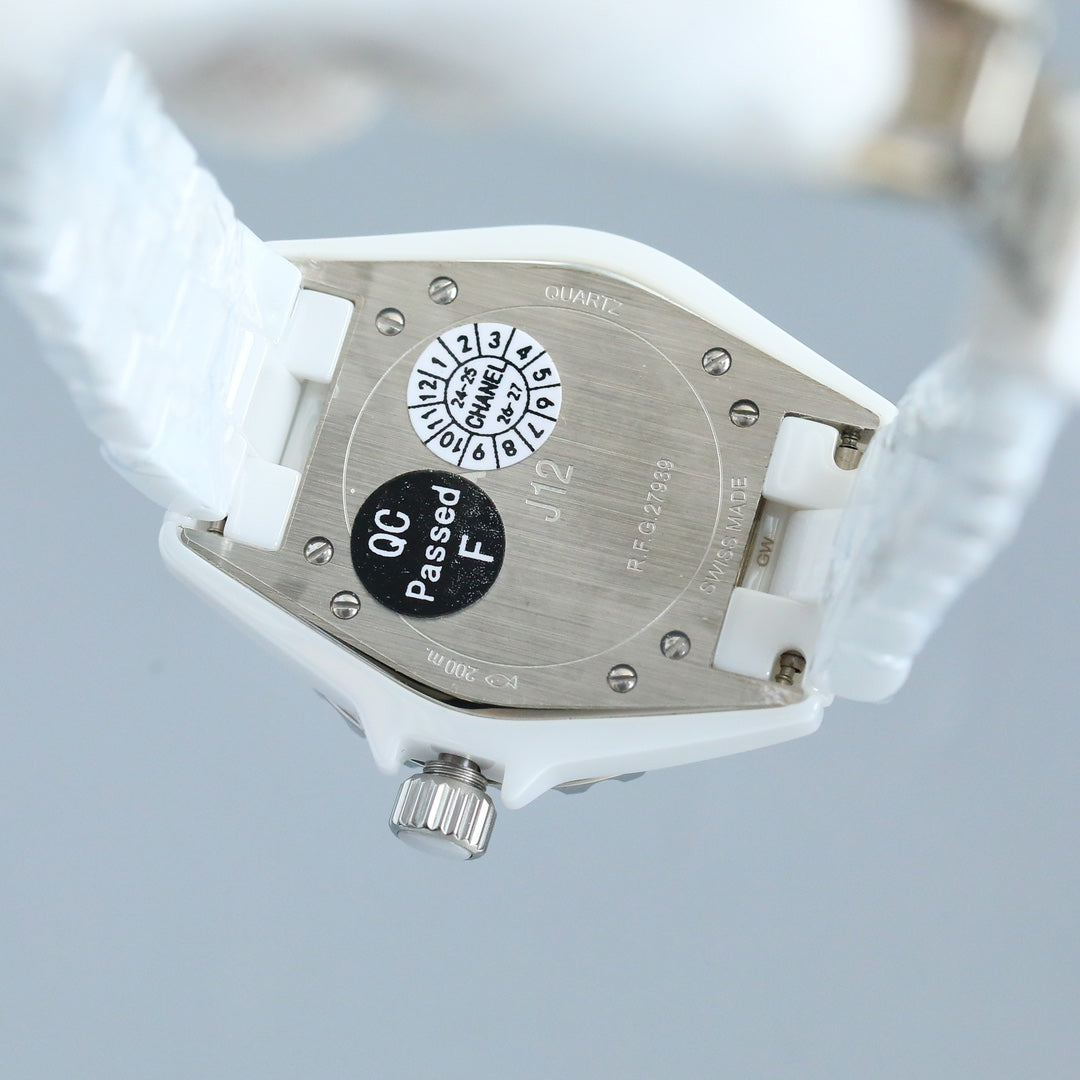 Chanel J12 White Ceramic Automatic Watch (Non-Diamond Version)