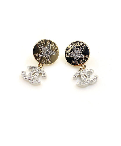 Chanel Paris Étoile CC Drop Earrings