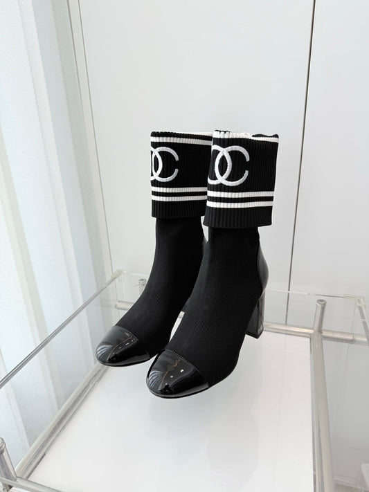 Chanel Mid-Calf Sock Boots