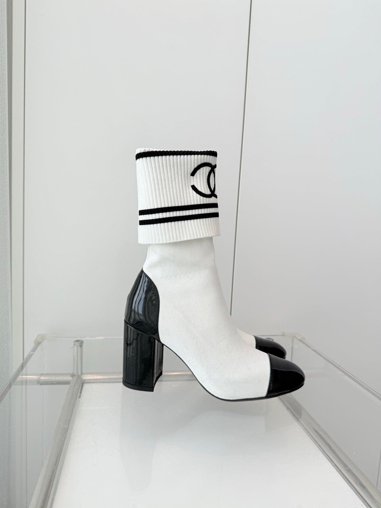 Chanel Mid-Calf Sock Boots
