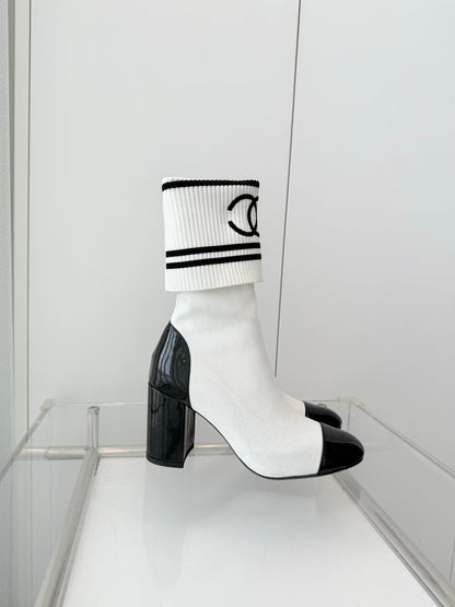 Chanel Mid-Calf Sock Boots