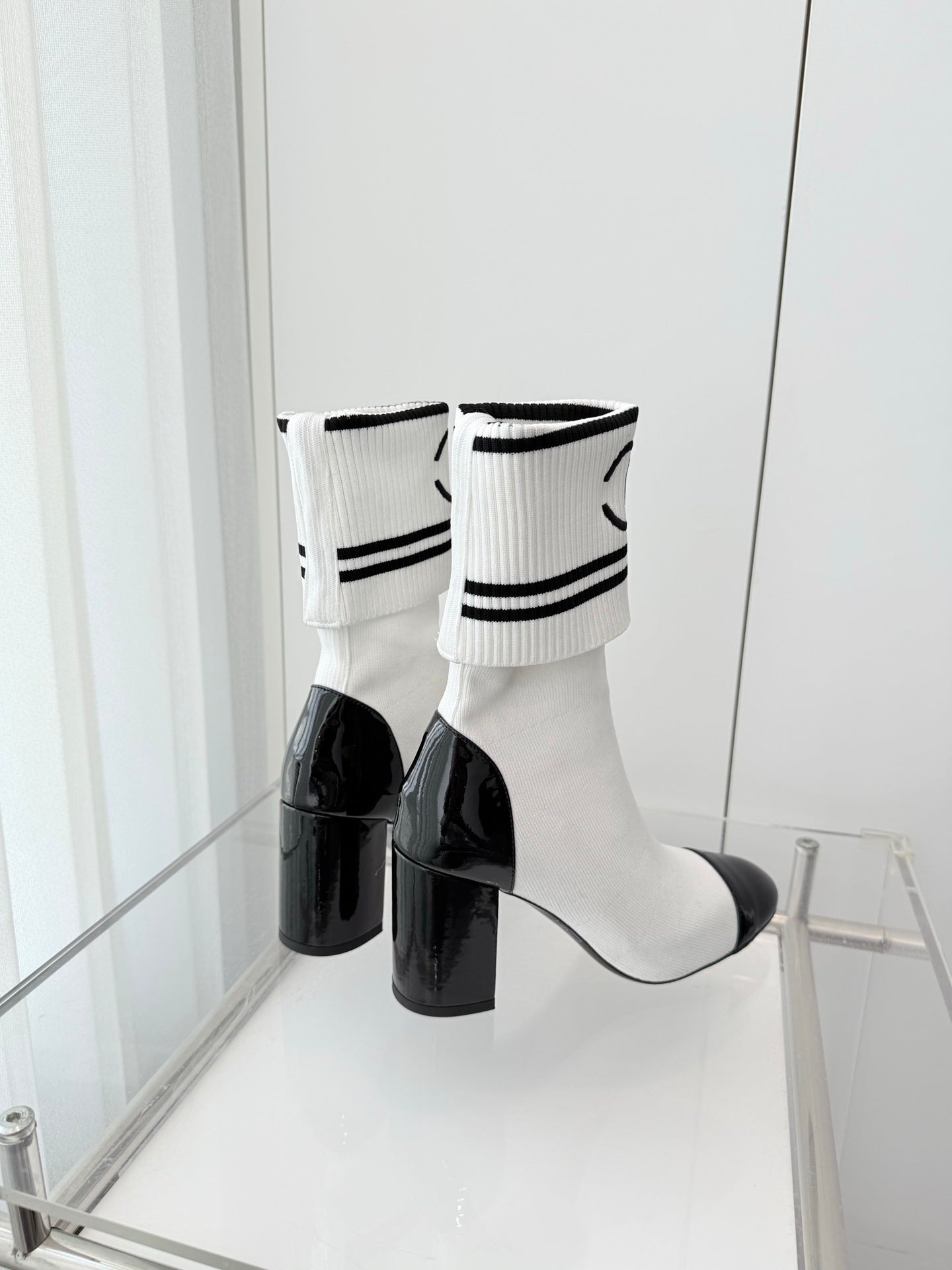 Chanel Mid-Calf Sock Boots