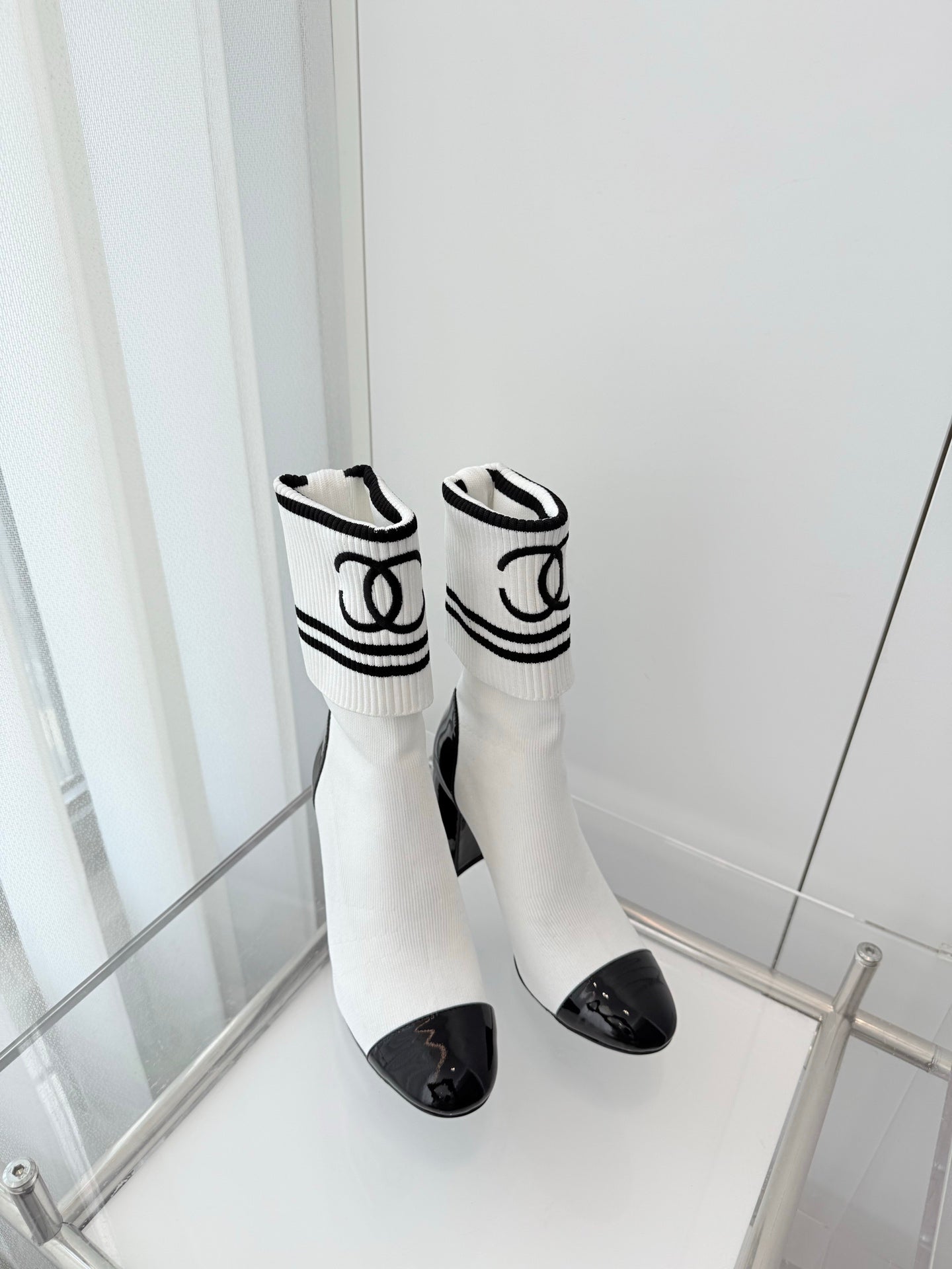 Chanel Mid-Calf Sock Boots