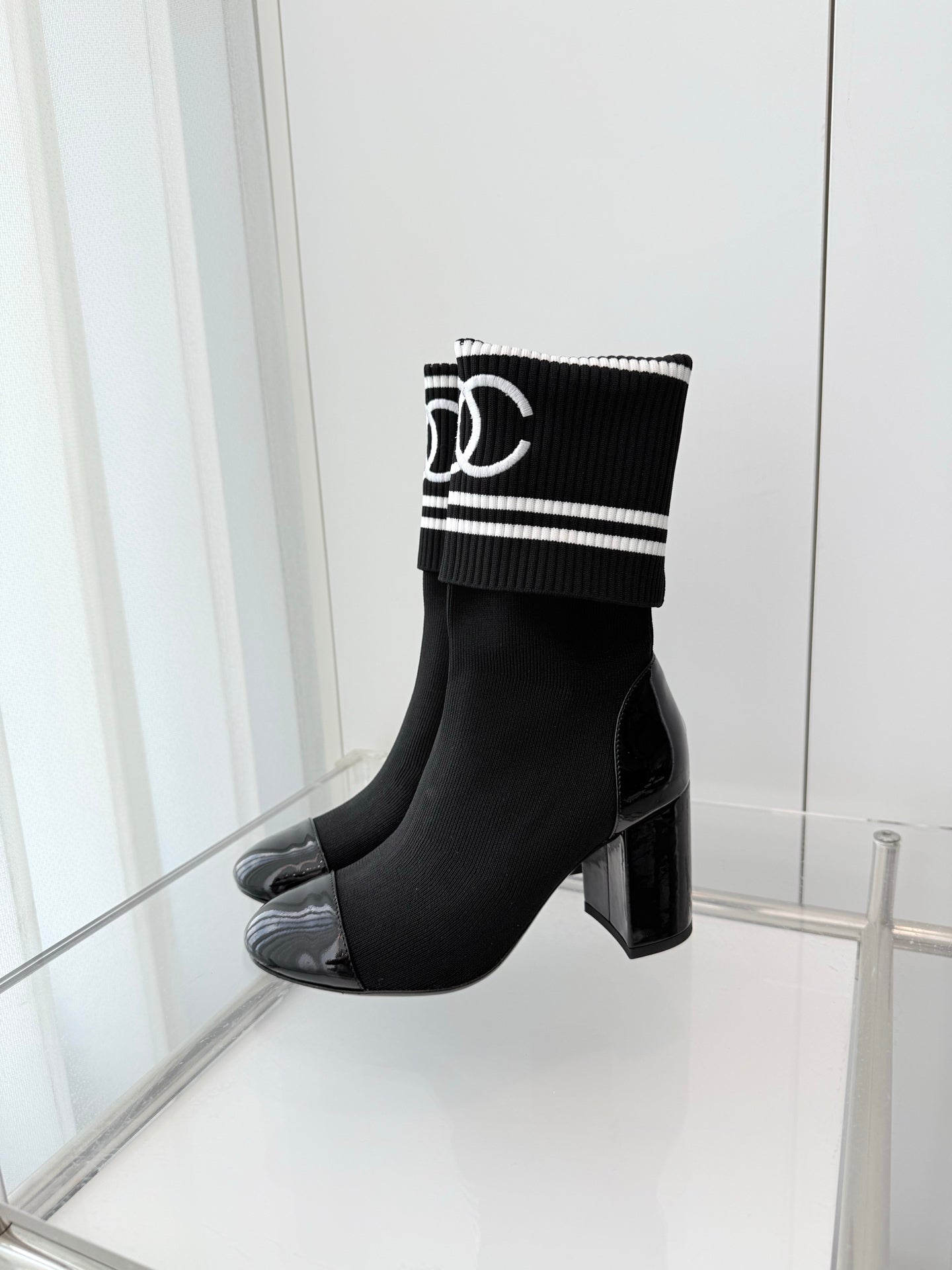 Chanel Mid-Calf Sock Boots