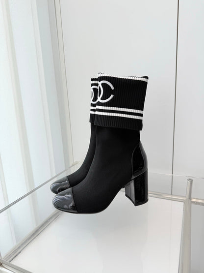 Chanel Mid-Calf Sock Boots