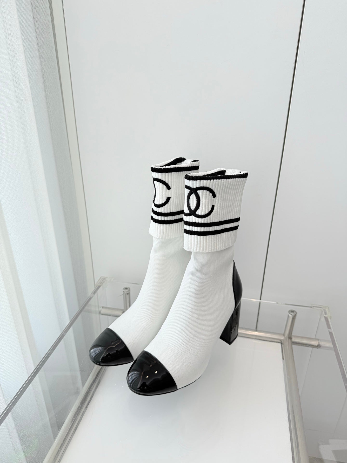 Chanel Mid-Calf Sock Boots