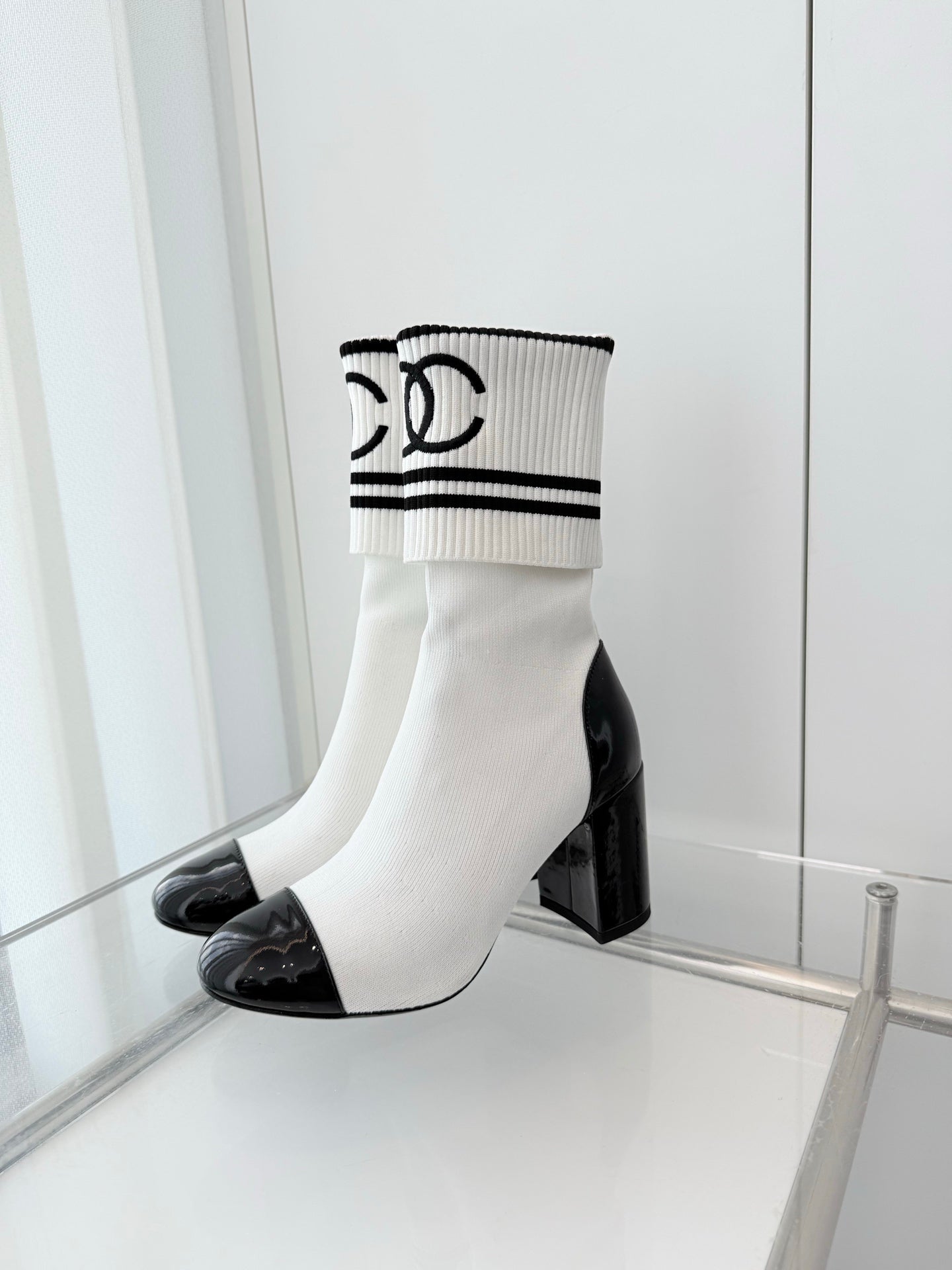 Chanel Mid-Calf Sock Boots