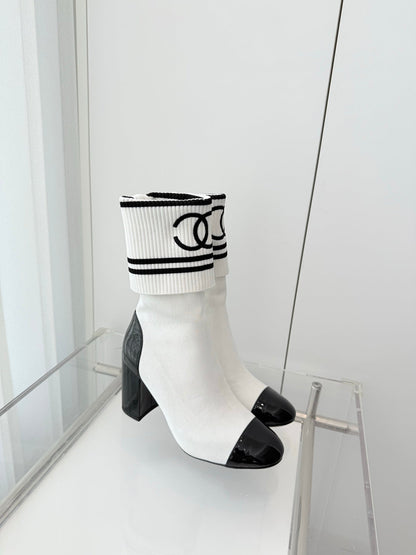 Chanel Mid-Calf Sock Boots