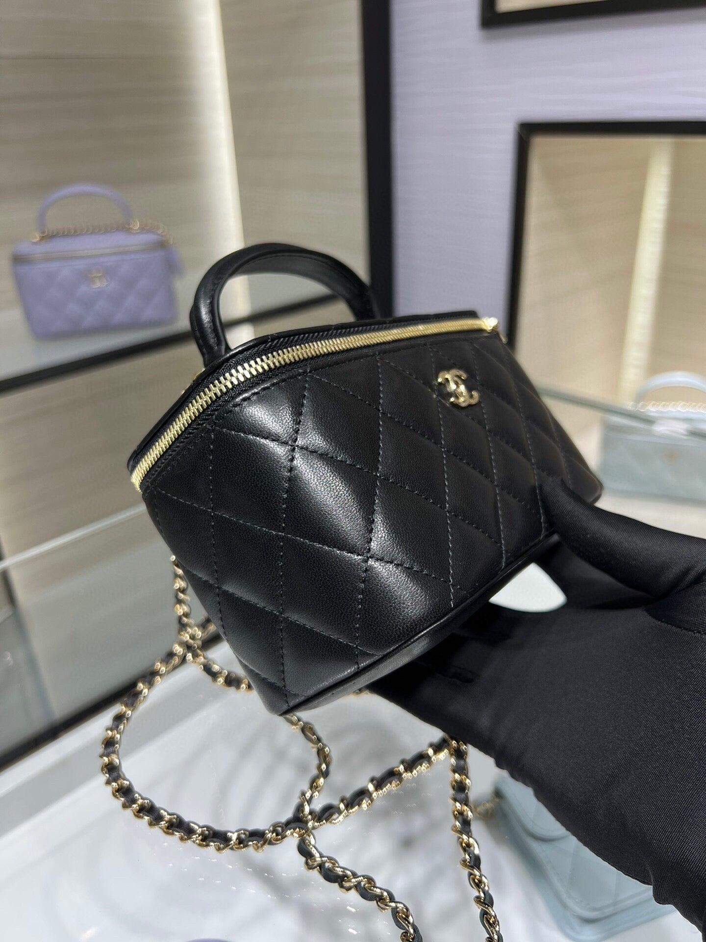 Chanel Mini Vanity Case with Top Handle