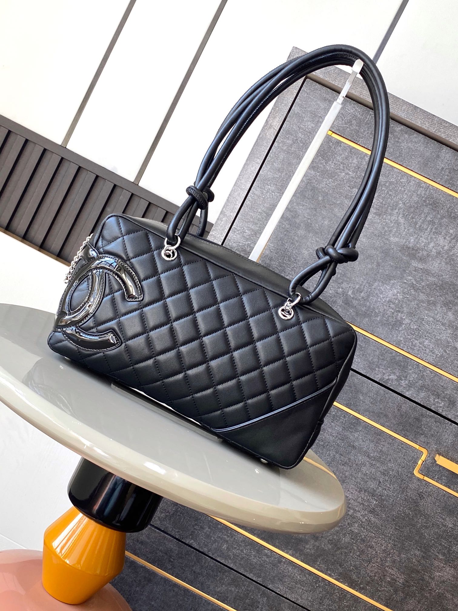 Chanel Cambon Ligne Bowler Bag - Black CC