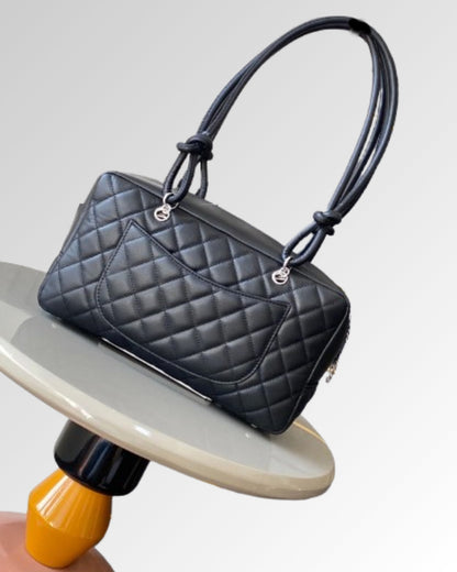 Chanel Cambon Ligne Bowler Bag - Black CC