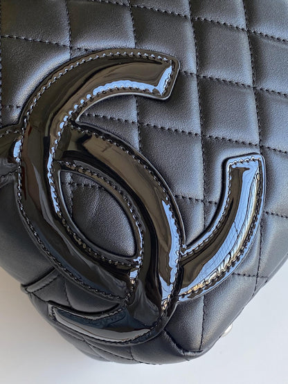 Chanel Cambon Ligne Bowler Bag - Black CC