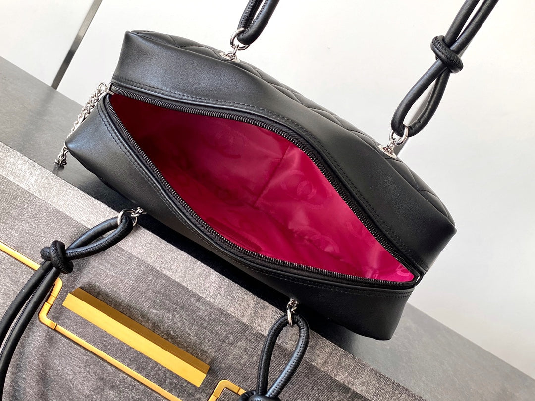 Chanel Cambon Ligne Bowler Bag - Black CC