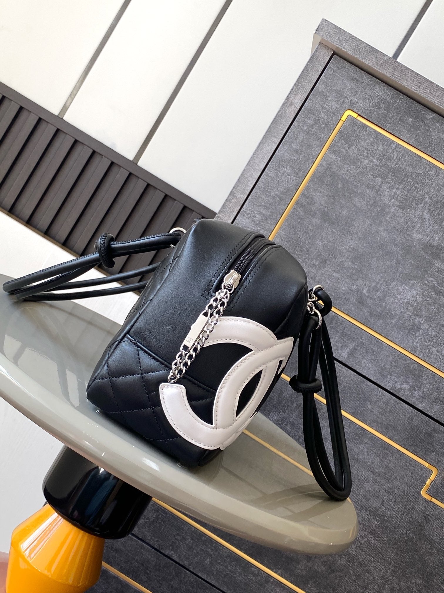 Chanel Cambon Ligne Bowler Bag - White CC